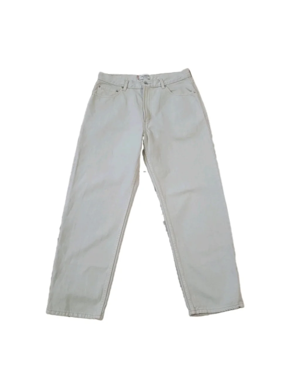 Levi's 505 Relaxed Fit Beige 100% Cotton Straight Jeans Size 38/30 Men's Pre-own